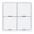 Interruttore smart a 4 pulsanti 1xCR2430 bianco