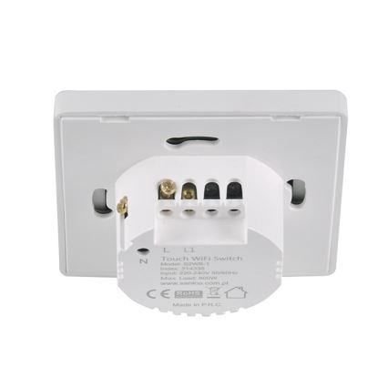 Interruttore tattile unipolare SMART 800W/230V Wi-Fi Tuya