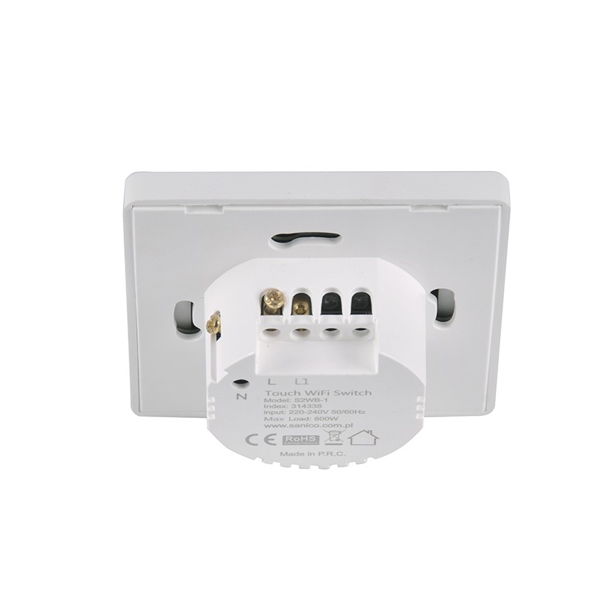 Interruttore tattile unipolare SMART 800W/230V Wi-Fi Tuya