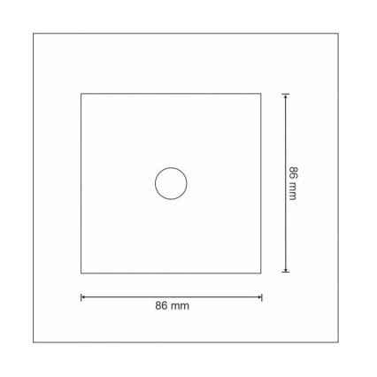 Interruttore tattile unipolare SMART 800W/230V Wi-Fi Tuya