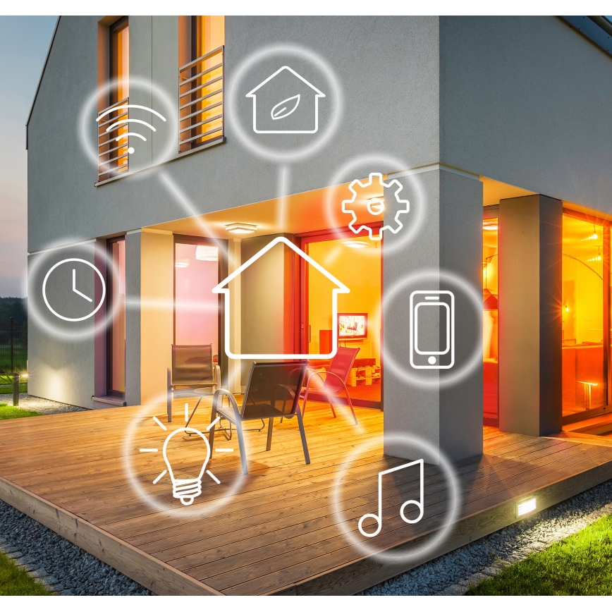 Interruttore tattile unipolare SMART 800W/230V Wi-Fi Tuya