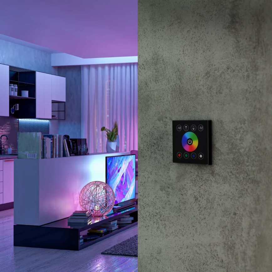 Interruttore touch con dimmer per strisce LED RGBW 12-24V 4 canali