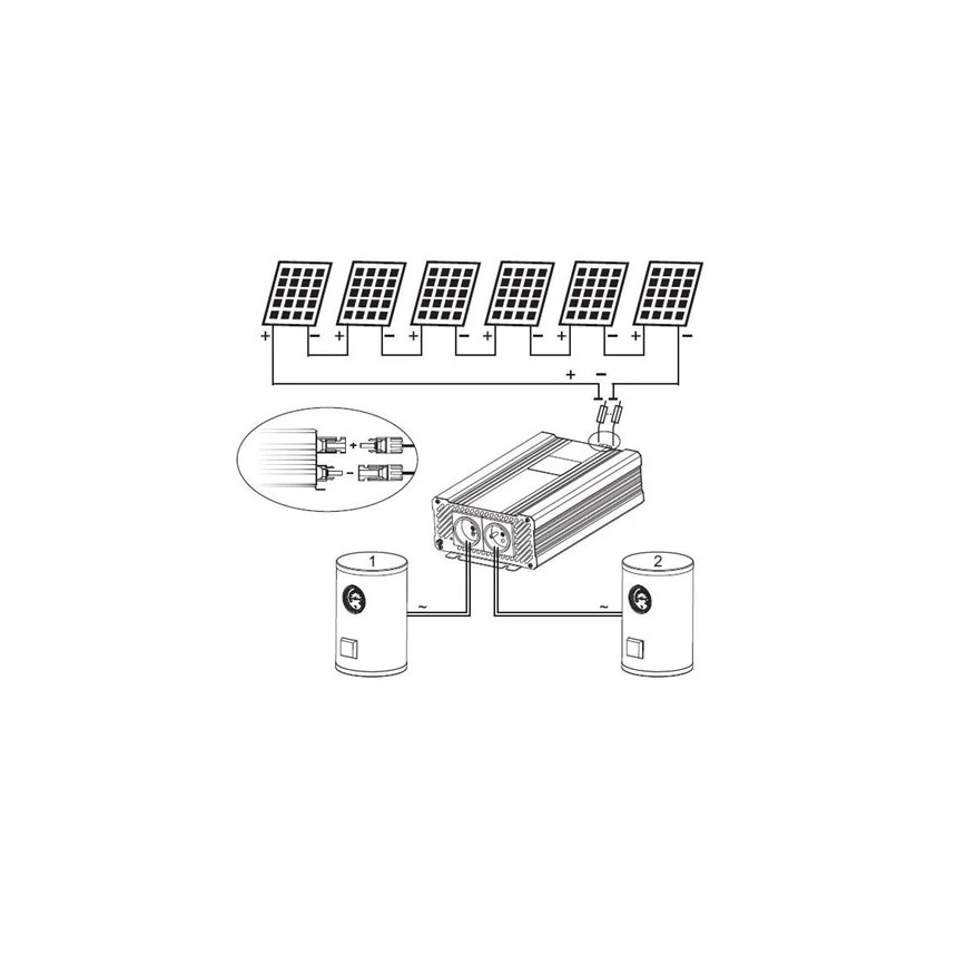 Inverter solare per il riscaldamento dell'acqua ECO Solar Boost Evo MPPT-4000 4kW