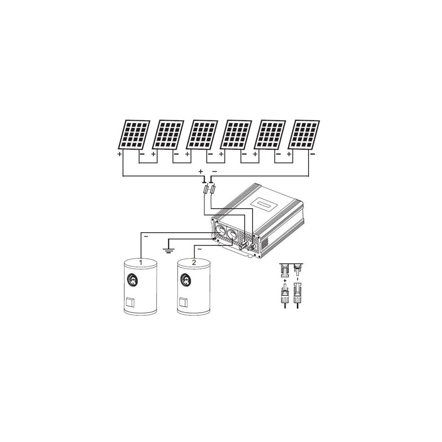 Inverter solare per il riscaldamento dell'acqua ECO Solar Boost Evo MPPT-4000 4kW PRO