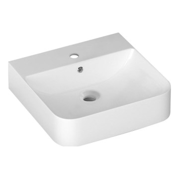 Isvea - Lavabo da appoggio/a parete SOTT AQUA 50x50 cm ceramica/bianco