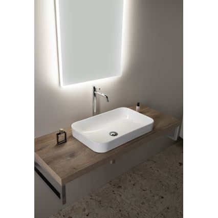 Isvea - Lavabo da appoggio AQUA 60x38 cm ceramica/bianco