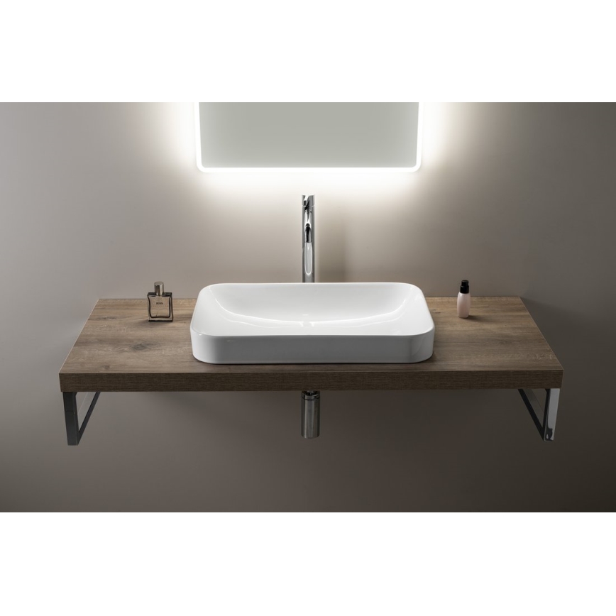 Isvea - Lavabo da appoggio AQUA 60x38 cm ceramica/bianco