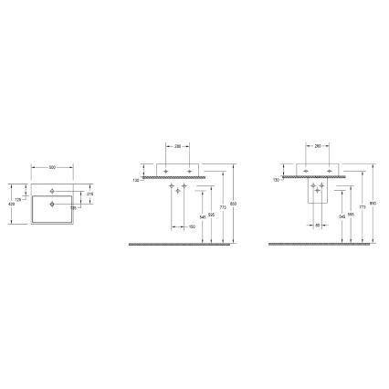 Isvea - Lavabo da appoggio PURITY 50x42 cm ceramica/bianco