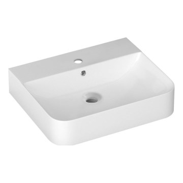 Isvea - Lavabo da appoggio/sospeso SOTT AQUA 60,5x50 cm in ceramica/bianco