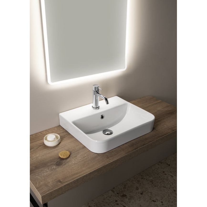 Isvea - Lavabo da appoggio SOTT AQUA 48x42 cm ceramica/bianco