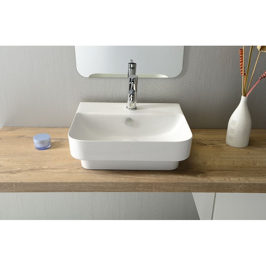 Isvea - Lavabo da appoggio SOTT AQUA 48x42 cm ceramica/bianco