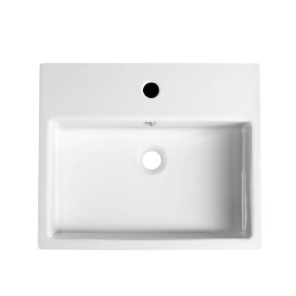 Isvea - Lavabo semi-incasso PURITY 50x42 cm ceramica/bianco