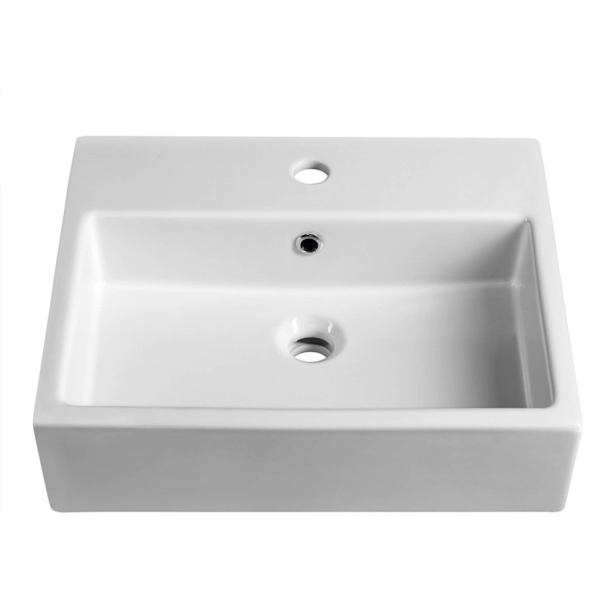 Isvea - Lavabo semi-incasso PURITY 50x42 cm ceramica/bianco