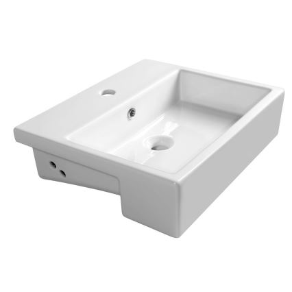 Isvea - Lavabo semi-incasso PURITY 50x42 cm ceramica/bianco