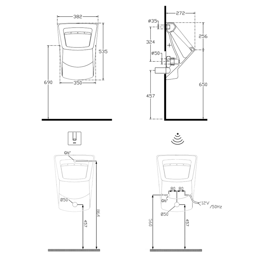 Isvea - Urinale PURITY bianco