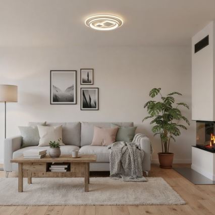 ITALUX - Plafoniera LED dimmerabile PARCO LED/55W/230V 3000-6500K Ø 50 cm bianco + telecomando