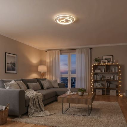 ITALUX - Plafoniera LED dimmerabile PARCO LED/55W/230V 3000-6500K Ø 50 cm bianco + telecomando