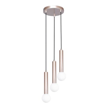 ITALUX - Lampada a sospensione con cavo FILANO 3xG9/5W/230V oro rosa