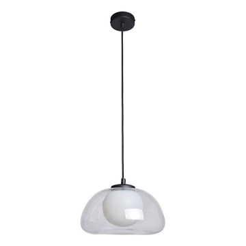 ITALUX - Lampada a sospensione su cavo AINALE 1xG9/7W/230V nero/trasparente