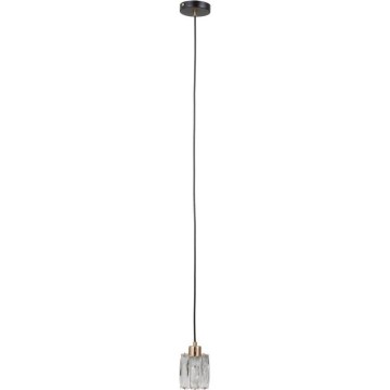 ITALUX - Lampada a sospensione su cavo TORNO 1xE14/40W/230V nero/oro
