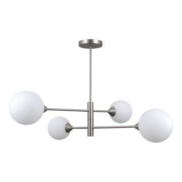 ITALUX - Lampadario a barra EVORA 4xG9/5W/230V nichel