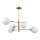 ITALUX - Lampadario a barra EVORA 6xG9/5W/230V ottone