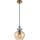ITALUX - Lampadario a cavo FANDA 1xE27/40W/230V dorato/beige fumé