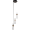ITALUX - Lampadario a cavo TARASO 3xE14/40W/230V nero/oro