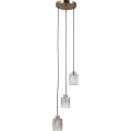 ITALUX - Lampadario a cavo TORNO 3xE14/40W/230V, finitura oro