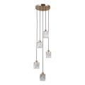 ITALUX - Lampadario a cavo TORNO 5xE14/40W/230V oro
