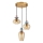 ITALUX - Lampadario a sospensione con cavo FANDA 3xE27/40W/230V oro/beige fumé