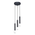 ITALUX - Lampadario a sospensione con cavo FILANO 3xG9/5W/230V nero