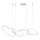 ITALUX - Lampadario a sospensione con cavo FONTE LED/60W/230V 3000/4000/6000K bianco