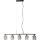 ITALUX - Lampadario a sospensione con cavo SIMONA 5xE14/40W/230V nero/oro