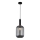 ITALUX - Lampadario a sospensione con filo ANTIOLA 1xE27/40W/230V diametro 20 cm nero