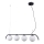 ITALUX - Lampadario a sospensione con filo CARIMI 4xG9/5W/230V nero