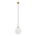 ITALUX - Lampadario a sospensione con filo DEORE 1xE27/40W/230V diametro 25 cm bronzo