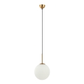 ITALUX - Lampadario a sospensione con filo DEORE 1xE27/40W/230V diametro 25 cm bronzo