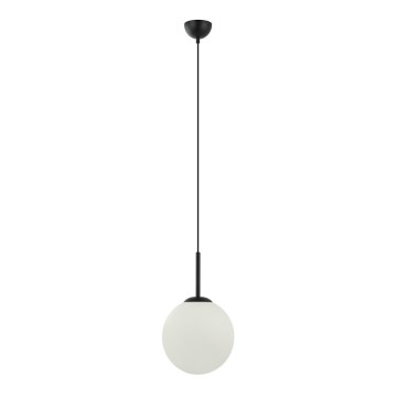 ITALUX - Lampadario a sospensione con filo DEORE 1xE27/40W/230V diametro 25 cm nero