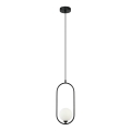 ITALUX - Lampadario a sospensione con filo LUPUS 1xG9/25W/230V nero