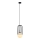 ITALUX - Lampadario a sospensione con filo MATTY 1xE27/40W/230V 100 cm nero