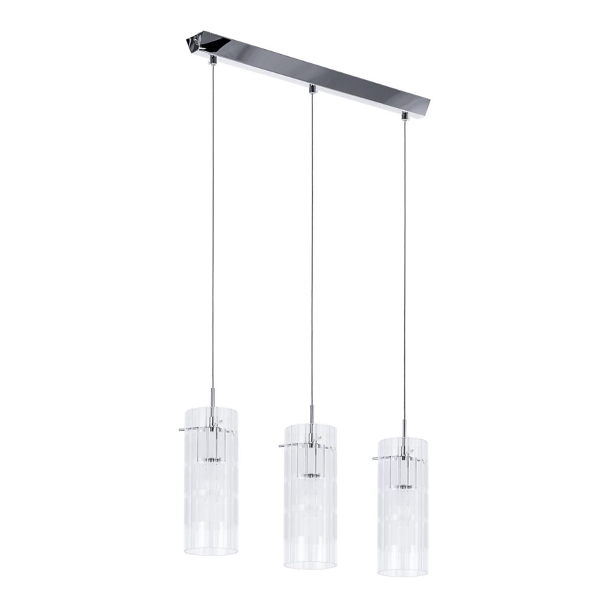 ITALUX - Lampadario a sospensione con filo MAX 3xE27/60W/230V cromo lucido/limpido
