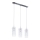 ITALUX - Lampadario a sospensione con filo MAX 3xE27/60W/230V cromo lucido/limpido
