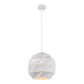 ITALUX - Lampadario a sospensione con filo PALERMO 1xE27/40W/230V diametro 32 cm bianco