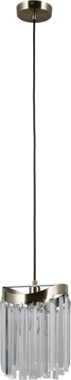 ITALUX - Lampadario a sospensione con filo SABRIGA 1xE14/40W/230V cromo opaco