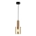 ITALUX - Lampadario a sospensione con filo SARDO 1xE27/40W/230V nero/ottone
