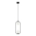 ITALUX - Lampadario a sospensione LUPUS 2xG9/25W/230V nero