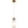 ITALUX - Lampadario a sospensione SANTOS 1xG9/40W/230V dorato
