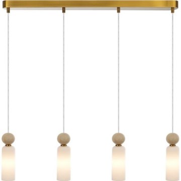 ITALUX - Lampadario a sospensione SANTOS su cavo 4xG9/40W/230V, finitura oro