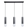 ITALUX - Lampadario a sospensione su cavi MACERA 3xE27/40W/230V nero